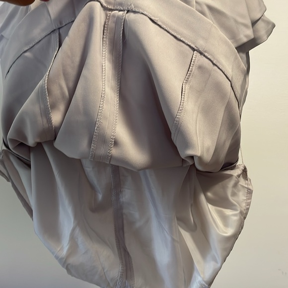 H&M Strapless Lined Dress with Peplum detail. Size 10, Color Grey - Picture 10 of 16